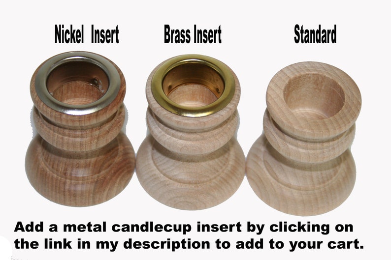 QTY 1 Candlestick Holders Unfinished, DIY Wedding Accents, Home Decor, Cake Tier Spacer, Wedding Decor, Candle Holders, Wood Candlestick image 7