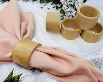 QTY 1- Natural Napkin Ring Holder, Wedding Napkin Ring, Unfinished Wood Napkin Ring Holder, DIY Wooden Napkin Rings, Table Setting