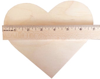 QTY 1- Wood Hearts, Heart Shape, Valentine Heart, Heart Decor, Wood Heart Cutout, Wood Heart Sign,DIY Heart, Wedding Heart, Large Wood Heart