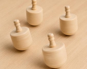 Bulk Dreidels Hanukkah Jewish Toy Wood Spin Top Ring Bearer Gift Party Favor Holiday Tradition Christmas Gift Spin Top Dreidel Wood Kid Toys