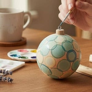 Wooden Ball Ornament Diy Craft Holiday Project Christmas Activity Kid Friendly Family Tradition Tree Decoration Wood Blank Paintable Surface image 18
