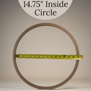 DIY Wreath Base Wooden Circle Ring Door Hanging Decoration Unfinished Wood Frame Craft Project Supply Large Round Hoop Sixteen Inch Diameter MDF Material Ready Paint Customize Front Door Decor Wall Hanging Display Home Decoration Project