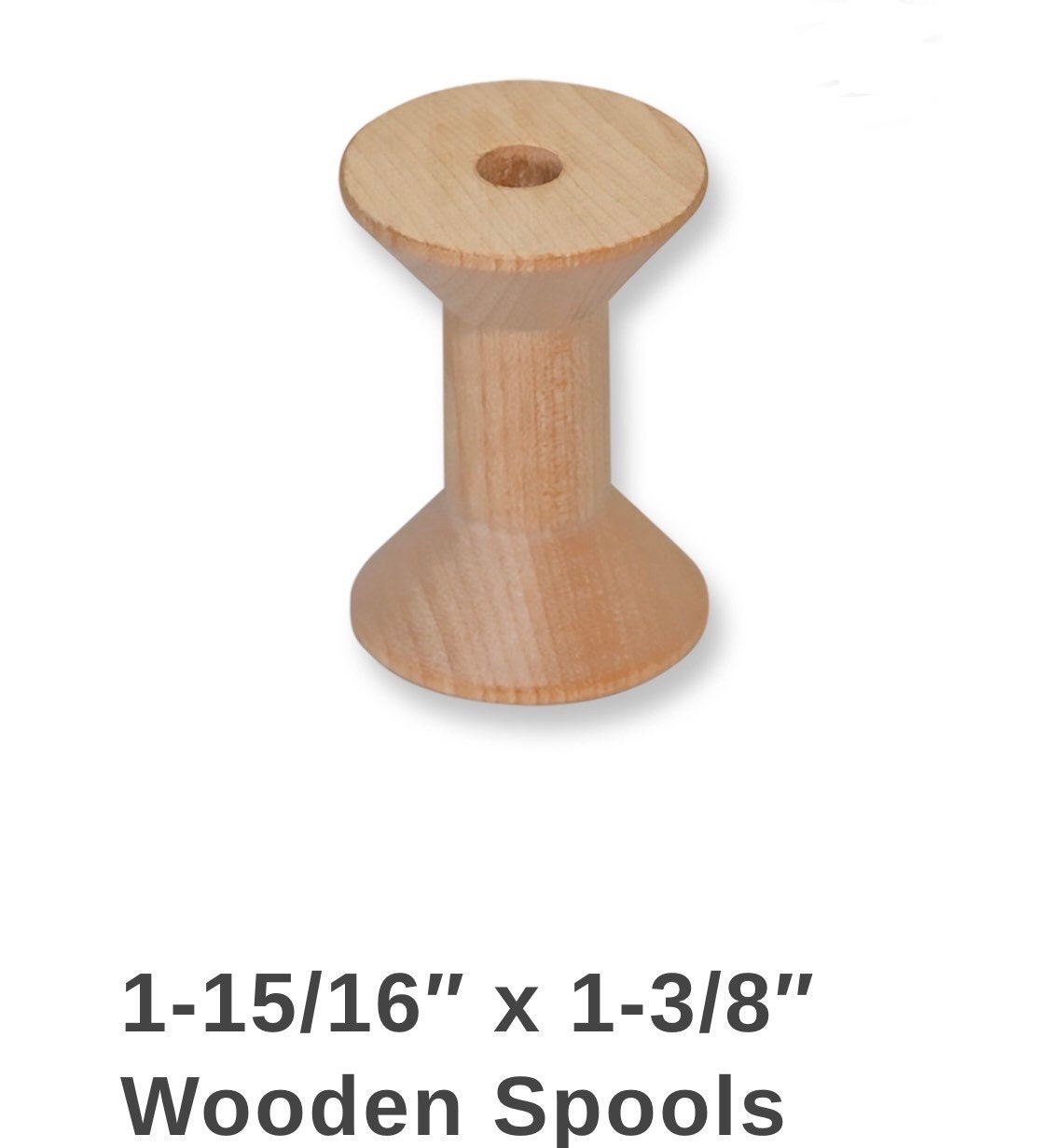 Wholesale OLYCRAFT 20PCS Wooden Empty Spool Empty Thread Spools 1.2” x 2” 