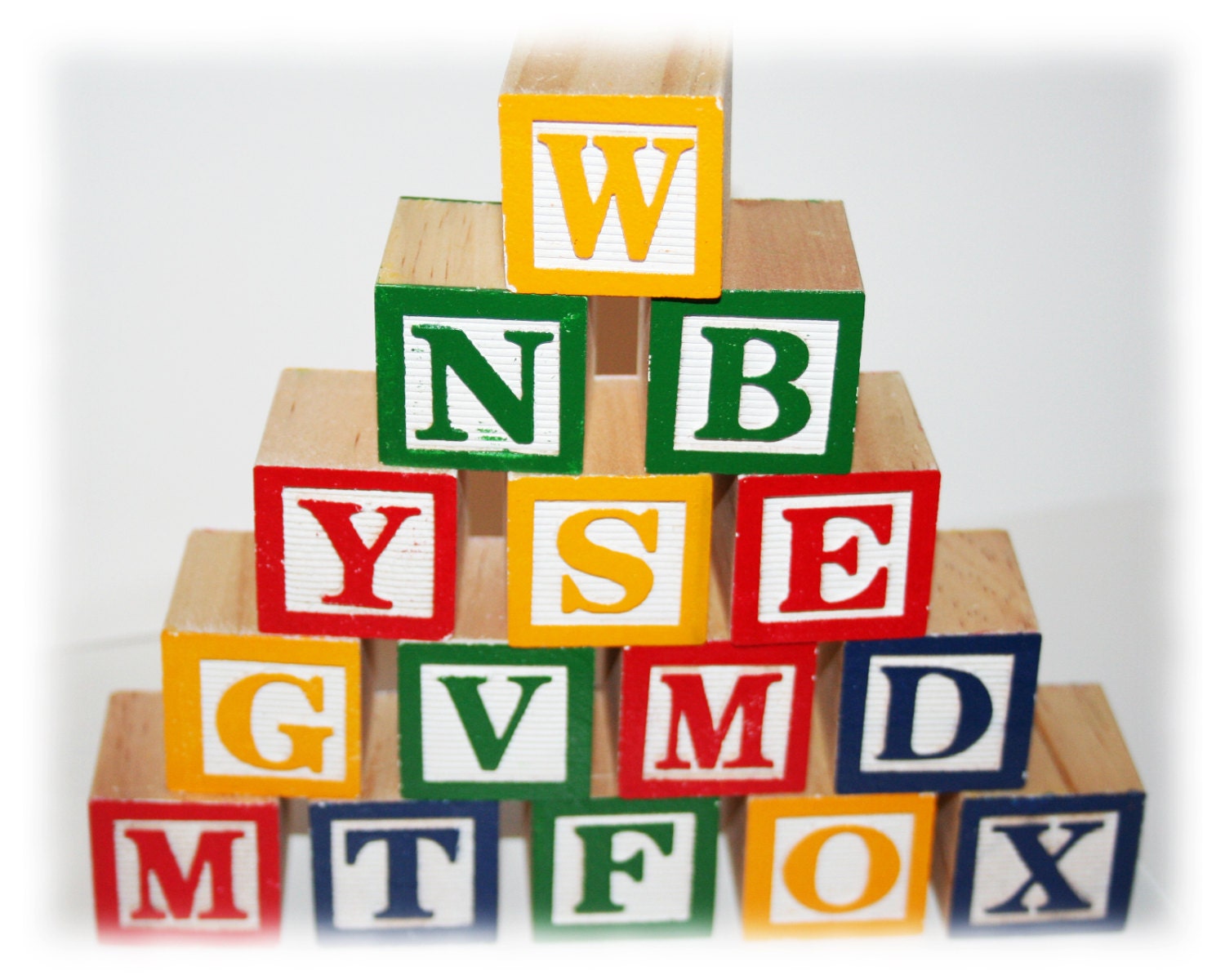 Wooden Alphabet Blocks Lettered Blocks Baby Alphabet Blocks Etsy