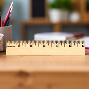 6&quot; Wooden Rulers Set of 10 Unfinished Craft Blanks Pinewood Straight Edge DIY Bookmark Ruler Wreath Crafting Stick Party Favors