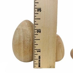 Houten paasei schilderij kit kind ambacht project idee decoratie hout materiaal natuurlijk speelgoed keuken spelen alsof eten mand vulmiddel cadeau afbeelding 10