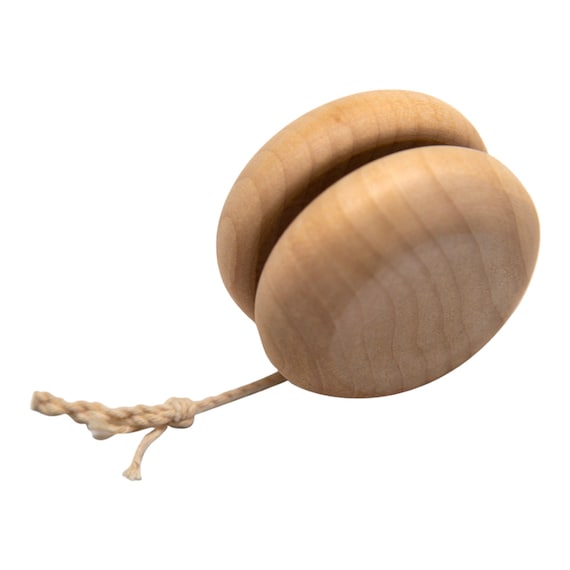 QTY 30 Yo-Yo de madera, Yo-Yo de madera natural, Yo-Yo DIY