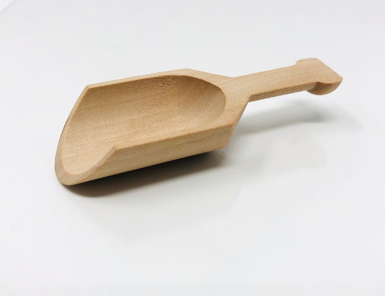 1 4 Wooden ScoopsSensory Wood Scoop Candy Scoop Bath Etsy