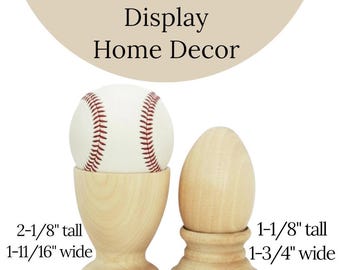 Wooden Ball Stand Display Holder Baseball Display Egg Holder Wood Egg Cup Stand Wedding Centerpiece Decoration Craft Supply Project Diy Wood