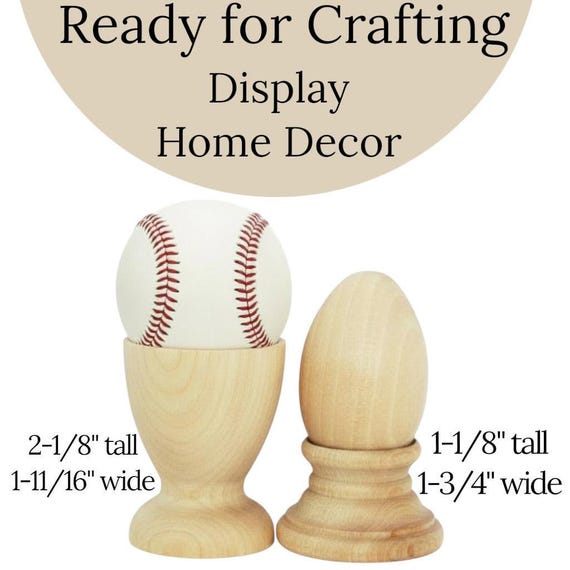 Wooden Ball Stand Display Holder Baseball Display Egg Holder Wood Egg Cup Stand Wedding Centerpiece Decoration Craft Supply Project Diy Wood