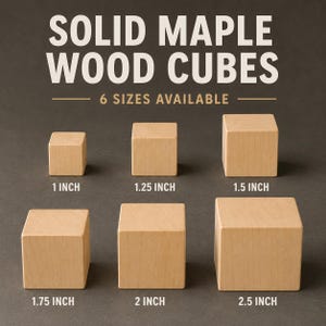 Wood Blocks DIY Wooden Block Cubes Large Blocks Solid Blocks Classroom Blocks Craft Montessori Toys Baby Shower Decor Kids Building Blocks