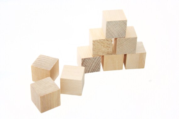unfinished wood blocks