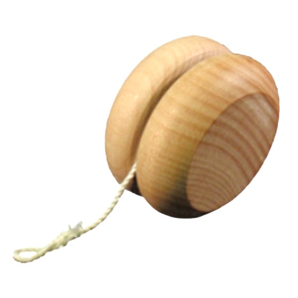 QTY 1-Wooden Toy Yo-Yo-Unfinished Wooden Yo-yo, Paint it Yourself Yo Yo, Craft Project, Party Favor Activity, Classic Wood Toy, Yo-Yo Tricks