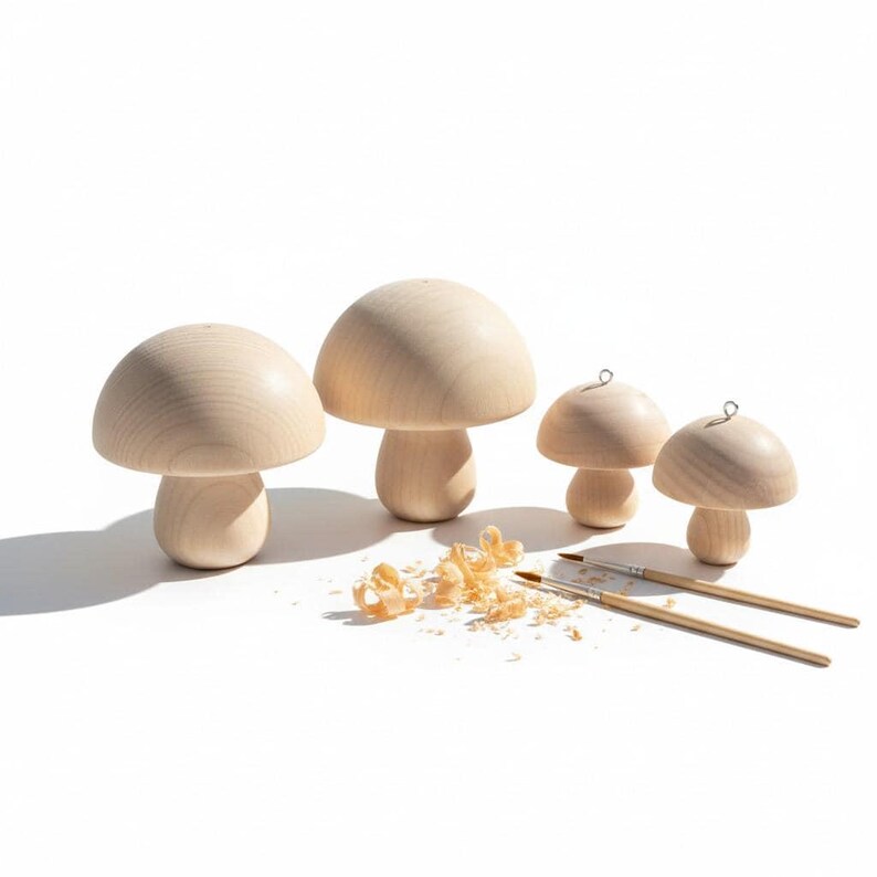 Half Split Balls Wreath Dome Ball Ball Split Half Ball Wooden Shapes Round Split Ball Craft Split Balls Wood Ball Halves Supplies Set of 10 image 17