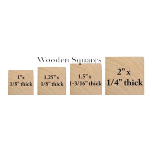 Set of 25- Wood Square, Wood Tiles, Square Shape, Wood Squares, Scrabble Tiles, Checkers Game, Various Size Squares, Jewelry Making, Crafts