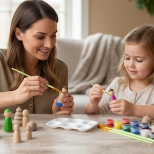 Kit di 5 pezzi per lavoretti autunnali con ghiande in legno, materiale naturale, giocattolo Waldorf Montessori, attività sensoriale, gioco di conteggio, decorazione autunnale. immagine 18
