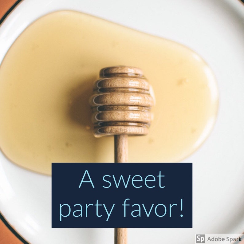 100 4 Wood Honey Dippers Wedding Honey Dippers Small Etsy