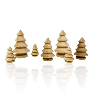Wood Tree Miniature Tree Christmas Tree Pine Tree Doll House Tree Unfinished Wood Tree Mini Tree Small Tree Natural Wood