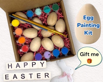 QTY 1- Egg Painting Kit, Easter Gift, Easter Basket Idea, Egg Painting, Easter Basket Stuffers, Paint your own Easter Eggs, DIY Paint Kits