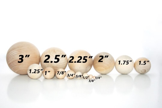Cousin DIY 21 PC Split Natural Wood Balls 19.05mm/0.75, Size: 19.05MM/0.75” Diameter