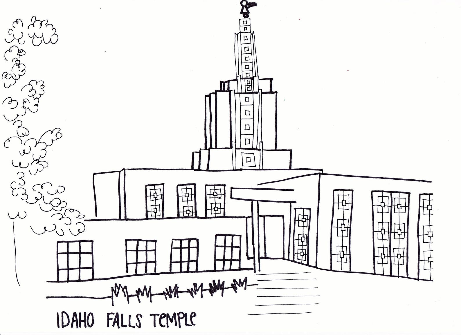 LDS Temple Coloring Book - Etsy
