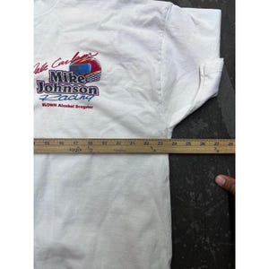 Vintage Dale Carlton Mike Johnson Racing Dragster T Shirt Men's XL NHRA 90s image 11
