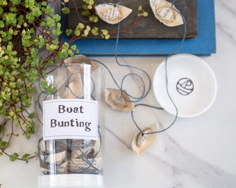 Origami Paper Boat Bunting