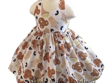 Custom Made to Order Mickey mouse waffle dress Sz12m to 6T
