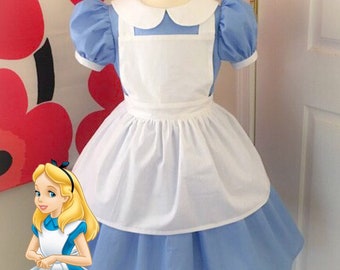Custom Made to Order Alice in Wonderland Inspired Dress Sz 12m | Etsy