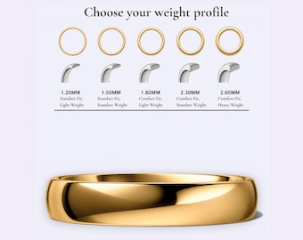 22K 3.5Mm Yellow Wedding Band, Classic, Round High Karat Ring, Solid Comfort Fit