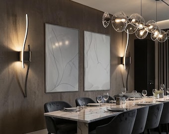 Modern Line LED Wall Light 60/80cm – Contemporary Indoor Wall Lamp for Bedroom, Living Room & Corridor