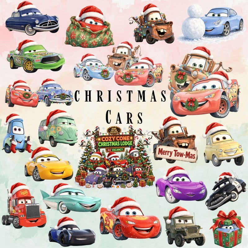 Christmas Png Cars - Etsy