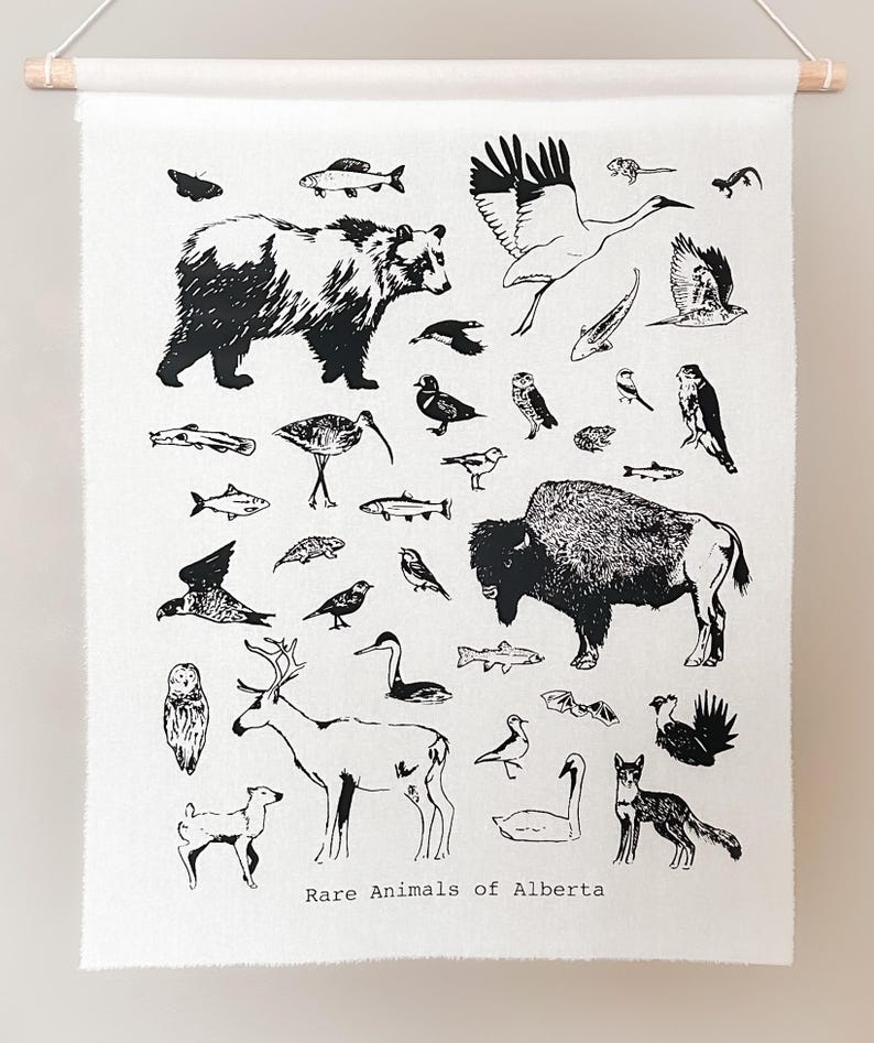 Cartel de animales en peligro en Alberta imagen 2