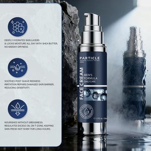 Particle Men's Face Cream Anti-Aging Daily Care Skincare Routine - (50 ml) New bild 6