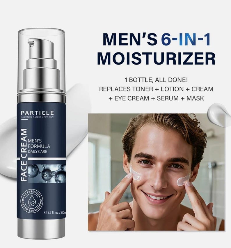 Particle Men's Face Cream Anti-Aging Daily Care Skincare Routine - (50 ml) New bild 4