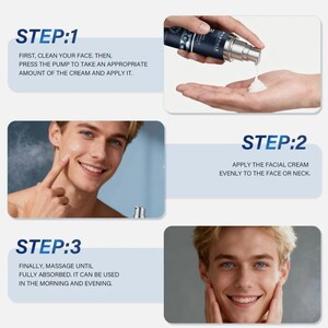 Particle Men's Face Cream Anti-Aging Daily Care Skincare Routine - (50 ml) New bild 3