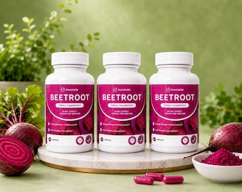 Rosabella Organic Beetroot Dietary Supplement-For Circulation, Immunity, Sleep, Stamina and Energy-Exp 08/2029