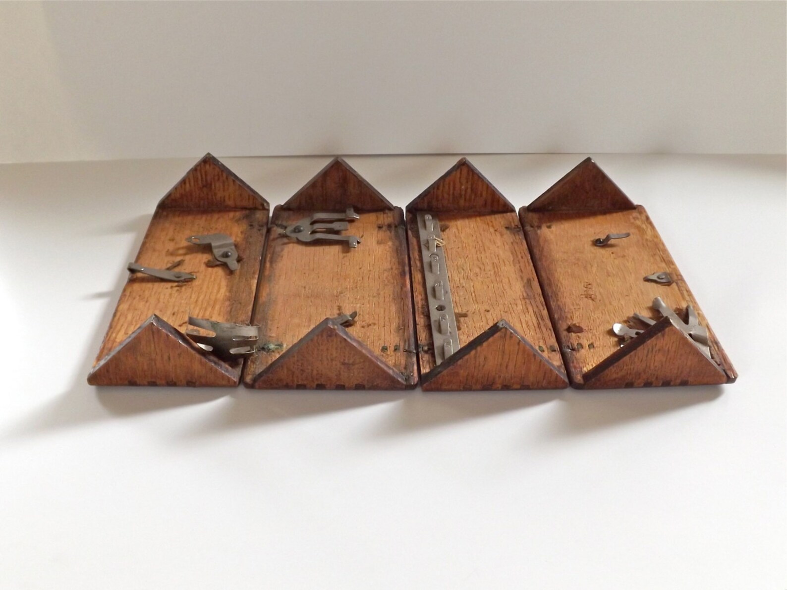 Antique Wooden Singer Folding Box Sewing Puzzle Box patent Etsy