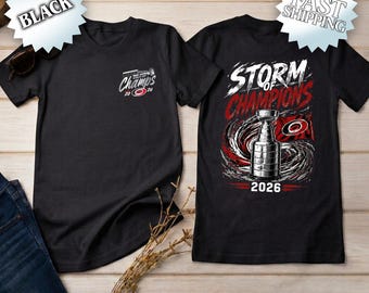 Carolina Hurricanes Stanley Cup Champions Shirt, Canes 2026 Champs T Shirt, Raise The Cup Hockey Tee, Stanley Cup Playoffs Fan Shirt