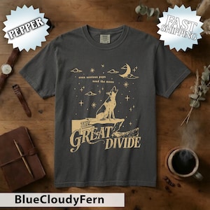 Comfort Colors Orbiter Lyric Colors Shirt, Even Anzious Pups Need The Moon , NK Shirt, The Great Divide Tour shirt
