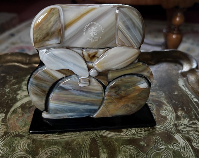 Valletta Glass Abstract Sculpture | Handcrafted Maltese Studio Art Glass