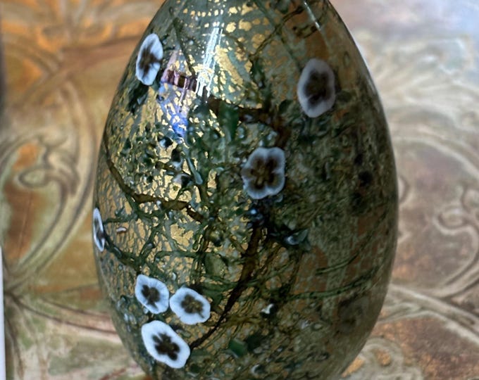 Isle of Wight Studio Glass Wild Garden 2007 Easter Egg Timothy Harris Boxed