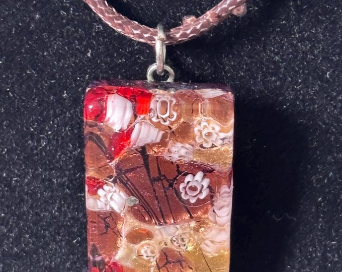 Vintage Murano Glass Pendant Necklace Venetian Art Glass Jewellery