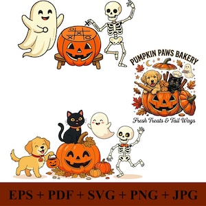 Vintage Black Cat Halloween PNG | Kitty Biscuits Shirt Graphic, Spooky Season Fall Cat Lover Gift SVG