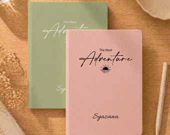 The Next Adventure, Personalized Name Notebook, New Beginnings Journal, New Chapter Gift, Friend Gift, Coworker Gift, Farewell Gift