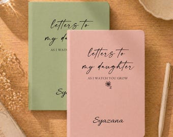 Letters to My Daughter Journal, Personalized Leather Memory Keepsake Book, Dear Daughter Journal, Custom Name Journal, Gift for Daughter