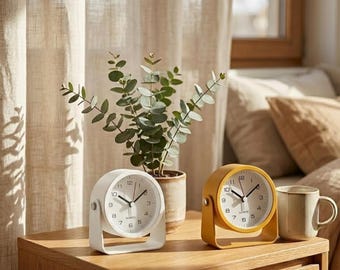 Vintage 1970s Zeitlicht Folding Desk Lamp With Clock – Retro
