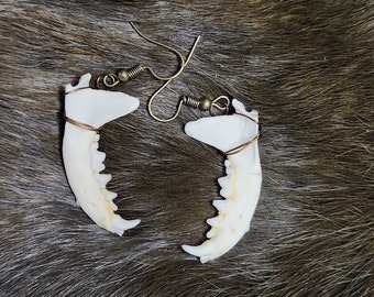 Mink Jaw Bone Earrings