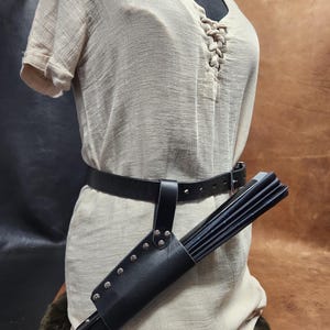 Leather Fan Holster, Belt Fan Holder