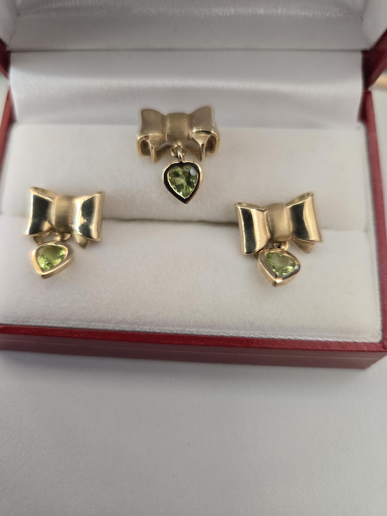 041-2026 Beautiful Vintage Jewelry Set, Genuine 375 Gold (9 Karat ...